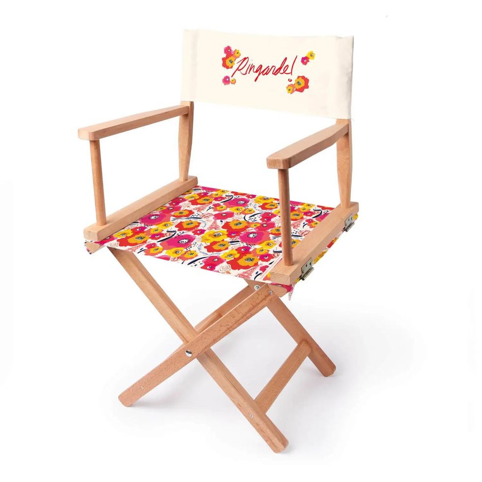 Emily in Paris-inspired 'Ringarde!' floral director's chair