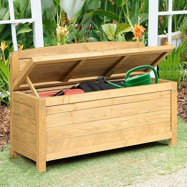 14 Best Deck Boxes Outdoor And Patio, Wooden Deck Storage Box Plans