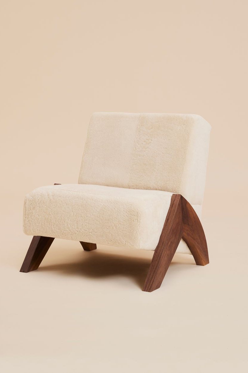 The Enzo Shearling Chair and Ottoman