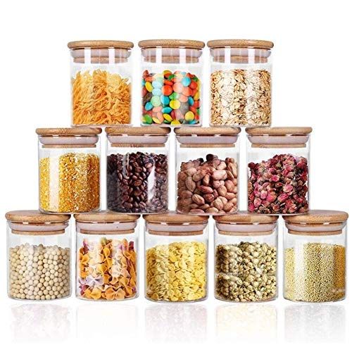 Air Tight Glass Spice Jar Traditional Clip Canister Container Kitchen CHOOSE 