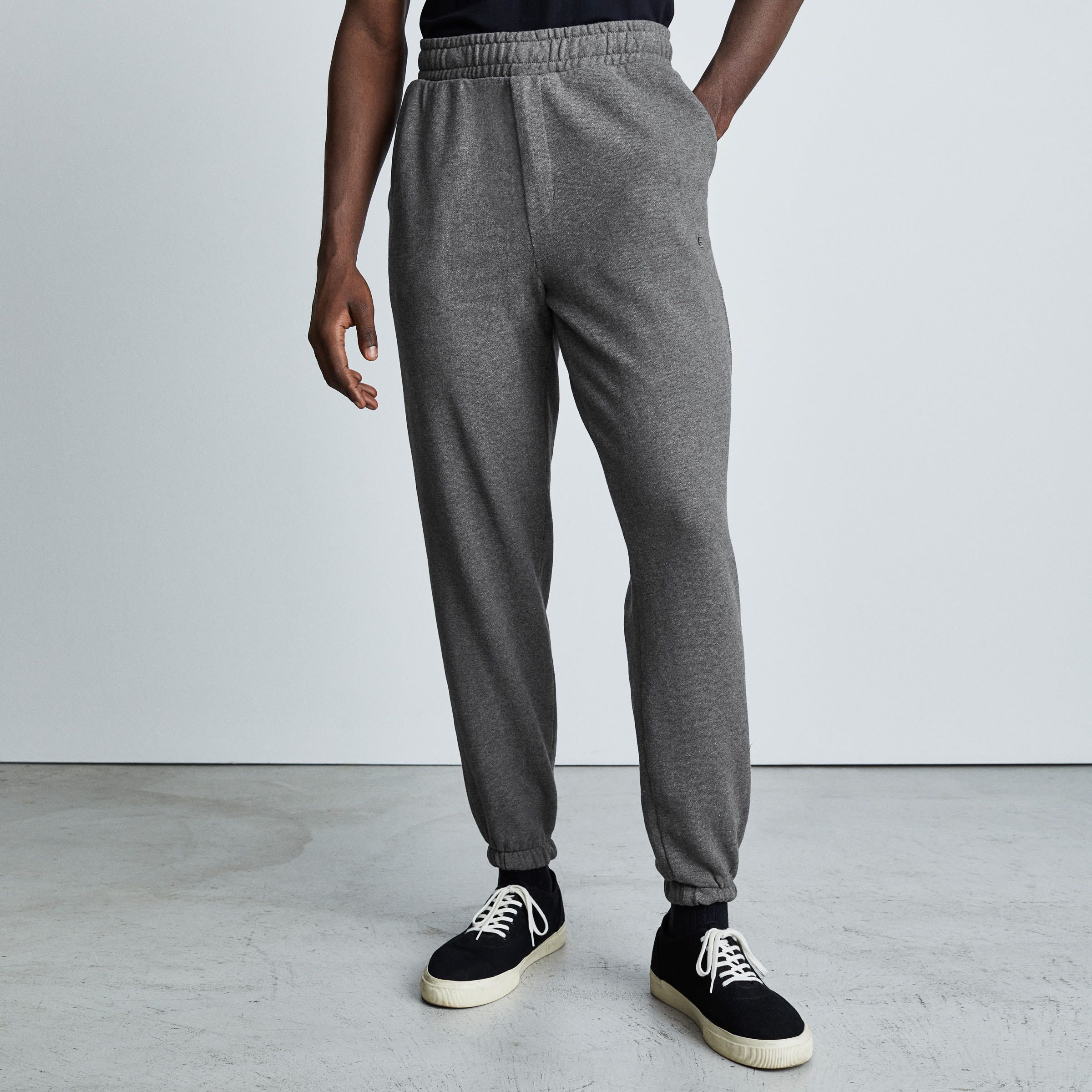 Upgrade Your Workout Wardrobe with Dark Blue Sports Track Pants for Men:  Solid Pattern, Full Length, and Slim Fit - Get 10% Off Now!