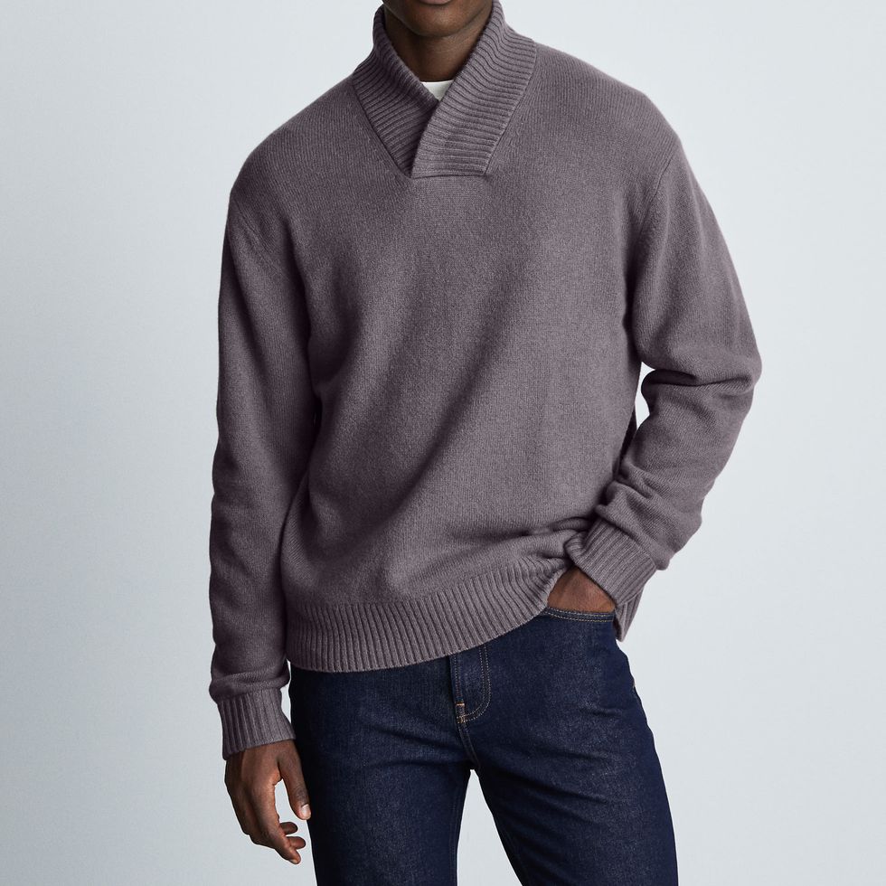 The Felted Merino Shawl-Collar Sweater 