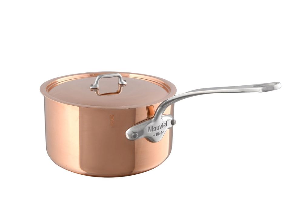 M'HERITAGE 150s saucepan with lid , 5.5 in