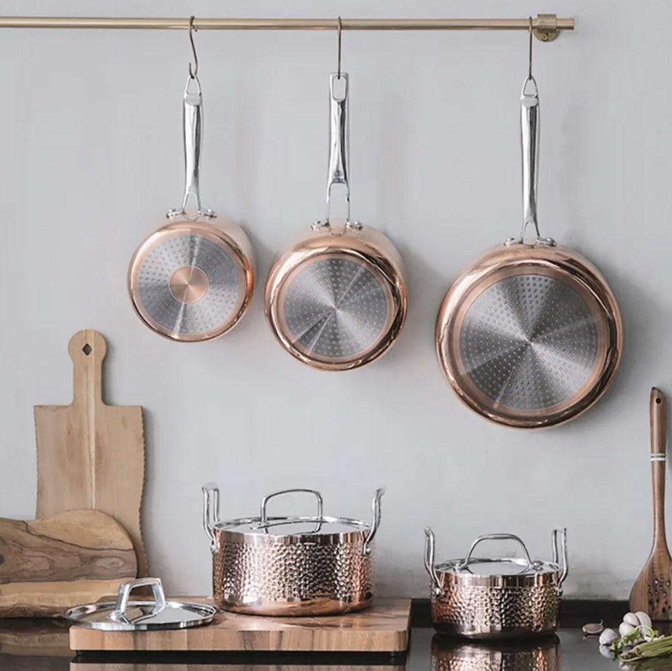 Tri-Ply Bonded Copper Cookware Set