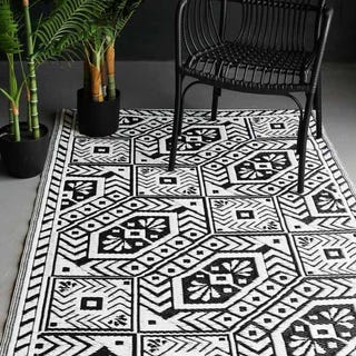 Diamond Print Outdoor Garden Rugs