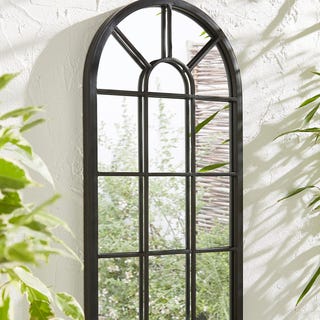 Arch garden mirror