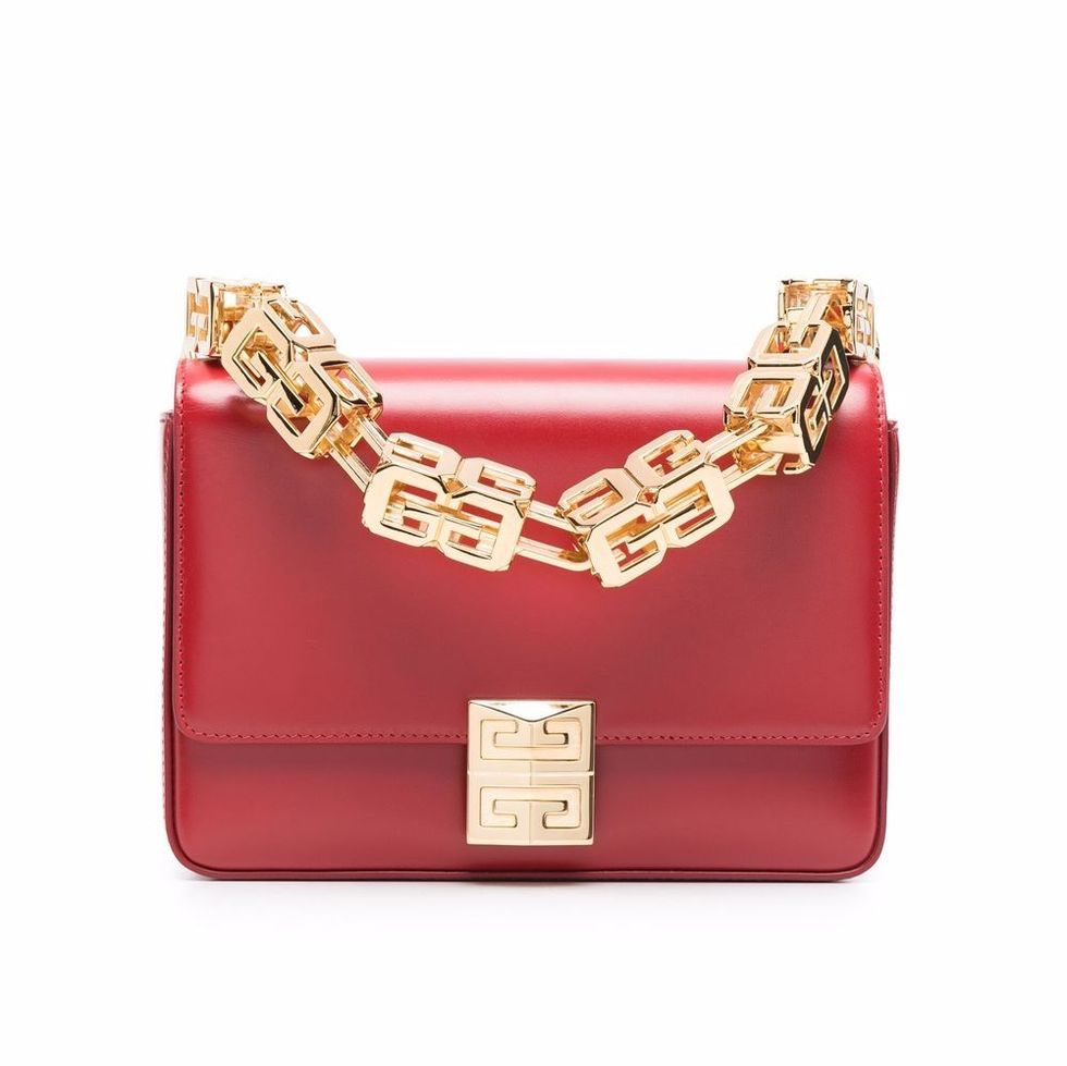 過年開運、招財「紅色精品包」推薦：Givenchy 4G鍊帶設計肩背包