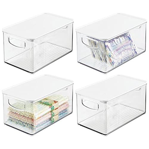 mDesign Fridge Storage Box, Set of 4