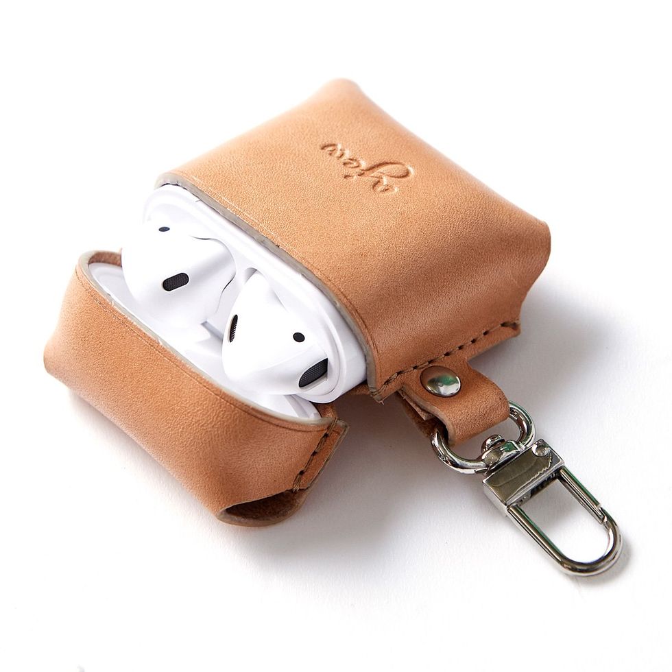 ajew air pods leather case /beige