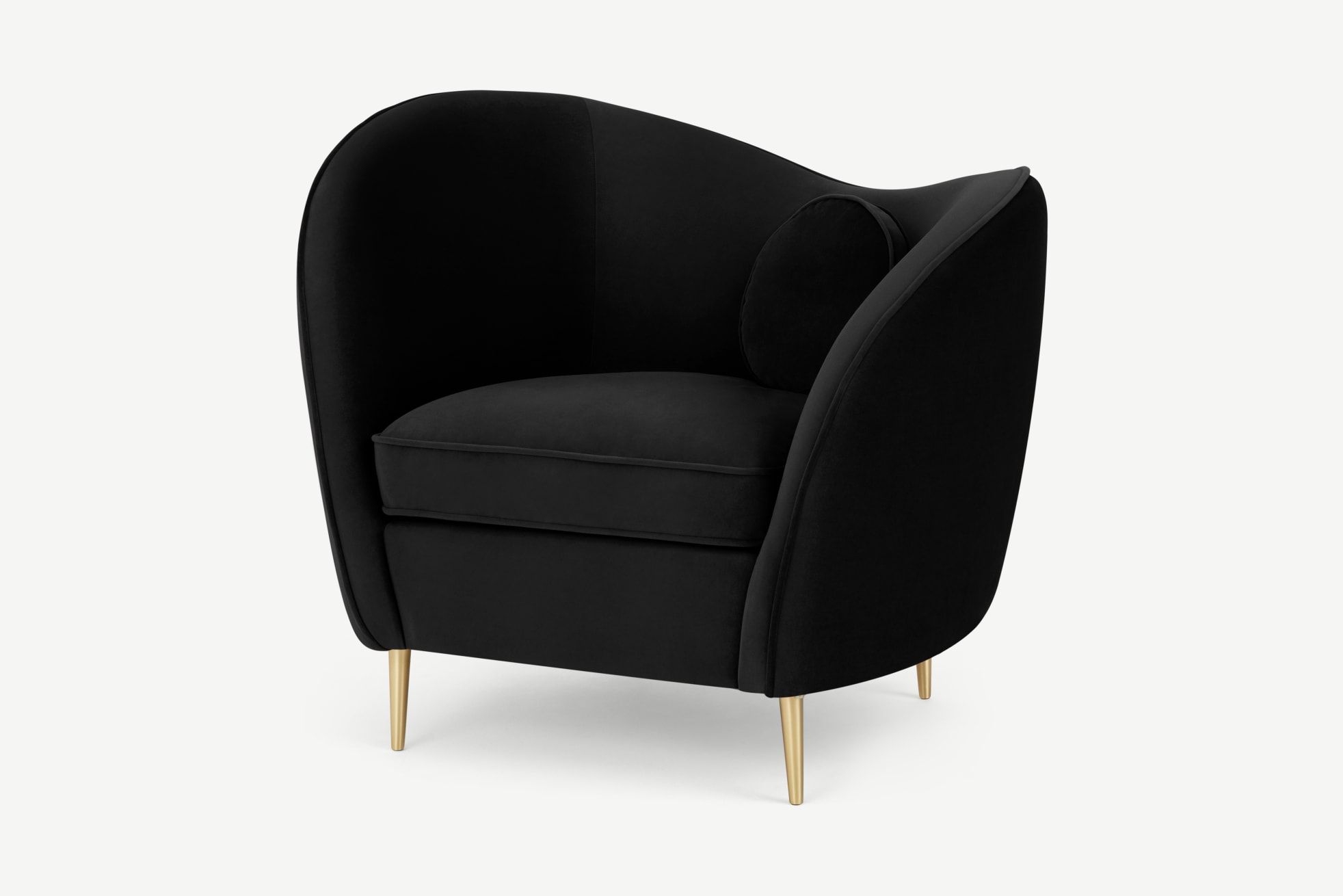 big velvet armchair