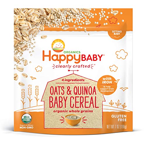 Happy Baby Organics Clearly Crafted Oats and Quinoa Baby Cereal