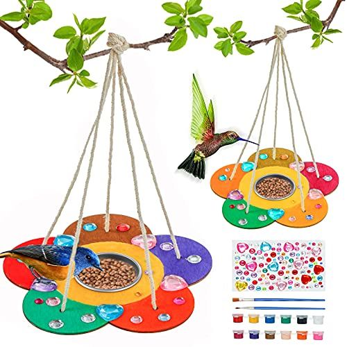 Birds Suncatcher Kit Arts and Crafts Kit Stained Glass Bird DIY Art Kit  Bird Craft Nature Craft Kids Craft Kit Adult Craft Kit 
