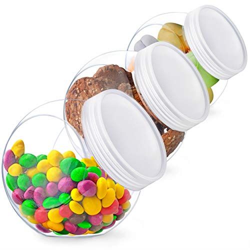 ELIFANA Shatterproof Cookie Jar With Lid (Set of 3)