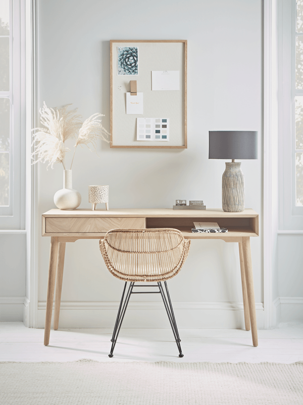 Chevron Oak Desk