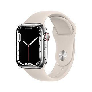 Apple Watch Series 7 (GPS, Cellular, 41mm, Silver Stainless Steel)