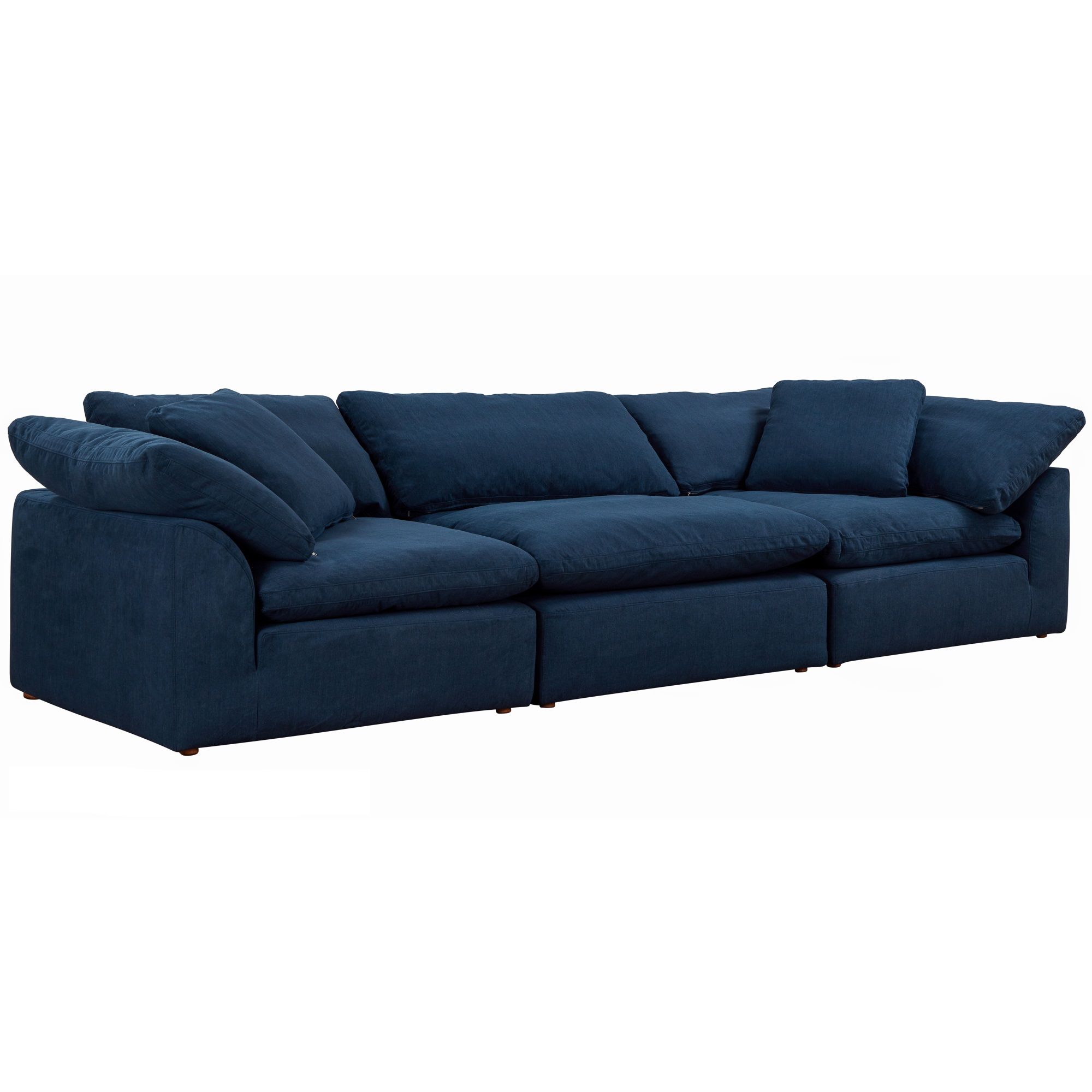 Navy blue cloud deals couch