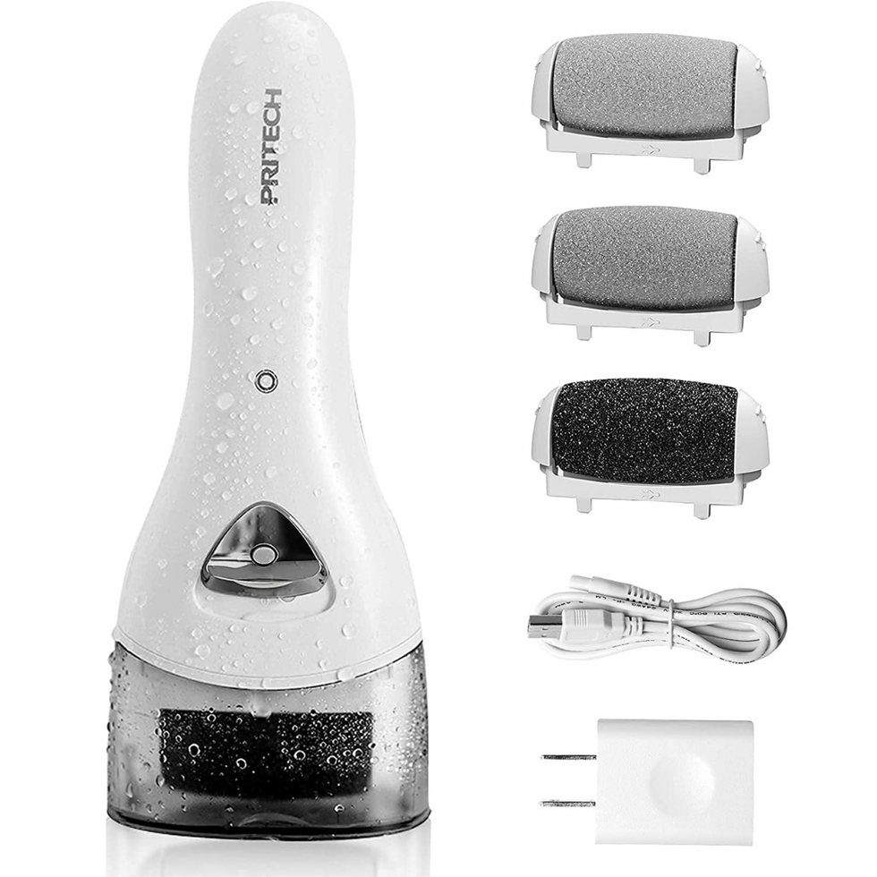 Electric Callus Remover for Feet, Rechargeable Pedicure Tools Foot Care Feet  File, 18 in 1 Callous Remover Kit for Remove Cracked Heels and Dead Skin,  with 3 Roller Heads 2 Speed, Battery Display 