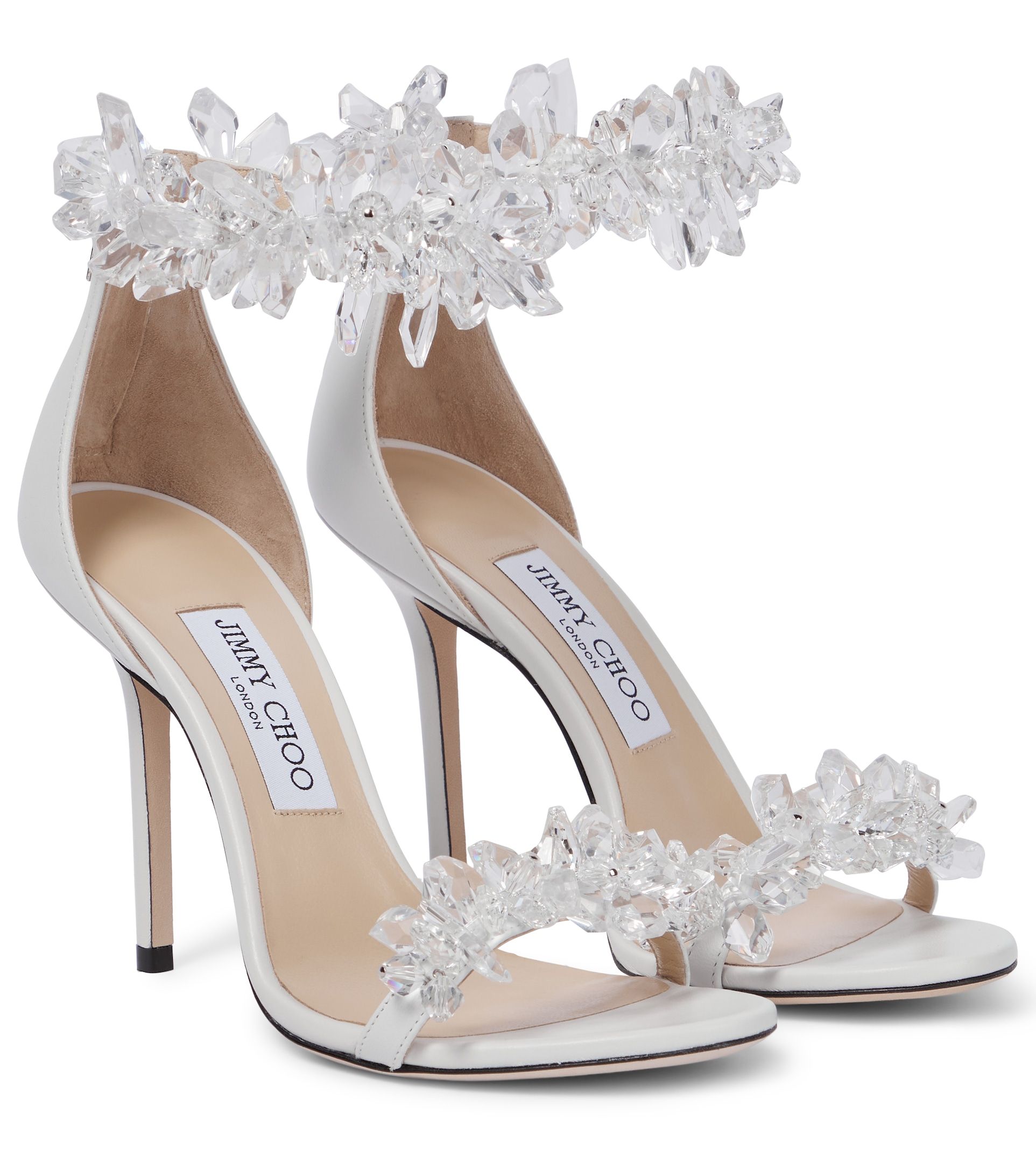 19 cm White Lace Platform Wedding Shoes | Tajna Club