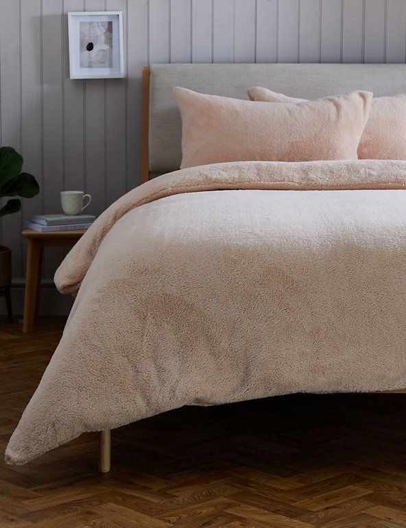 Teddy Bear Sherpa Fleece Mink Duvet Quilt Cover Sets Bedding Sets /Fitted Sheets 