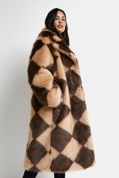 Best Winter Coats 2022 50 Women S, Jones New York Petite Textured Faux Fur Coat With Hooded Eyes