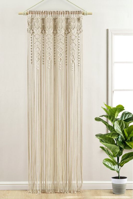 Dakota Fields Coraima Cotton Geometric Sheer Curtain Panel
