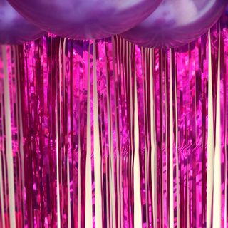 Hot Pink Party Curtain