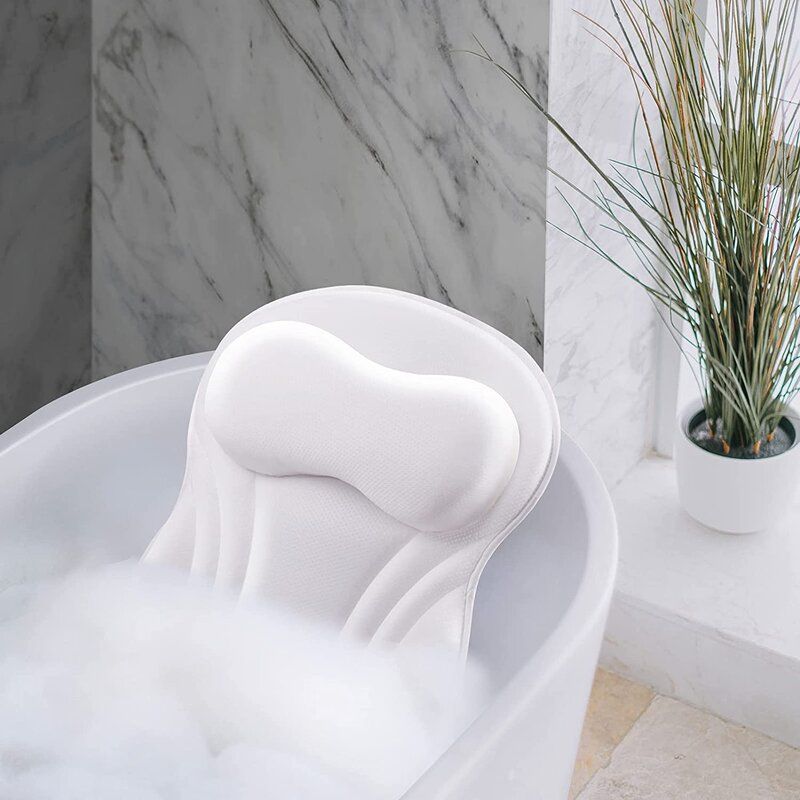 luxury spa bath pillow with head