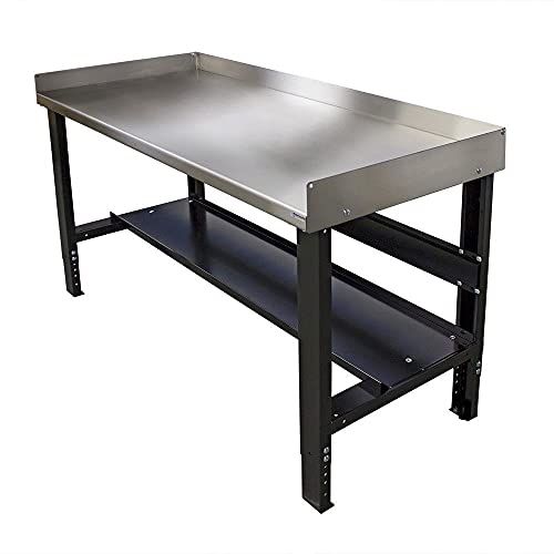 Adjustable Height Stainless Steel Workbench