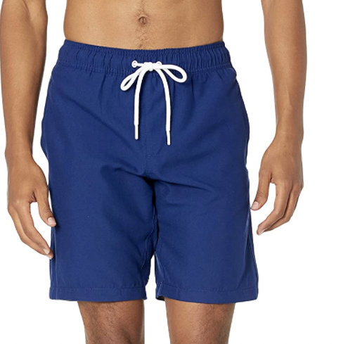 Louis Blue Shorts - Mid Thigh Length Men Swim Shorts