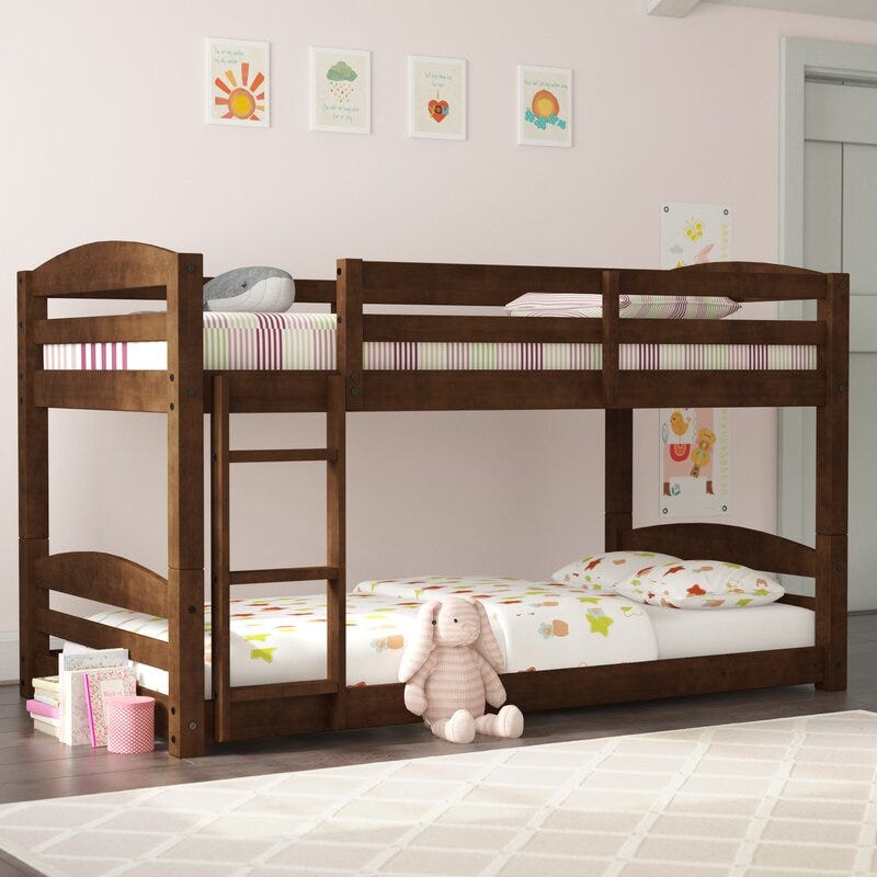 Bellmead Customizable Twin over Twin Bunk Bed 