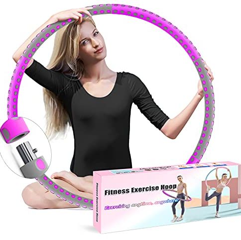 Weighted Hula Hoop, 2 Pound Fitness Exercise Hula Hoop, Weight Loss Workout  Equipment for Dancing Hot Fitness Workouts and Simply The Funnest Way to