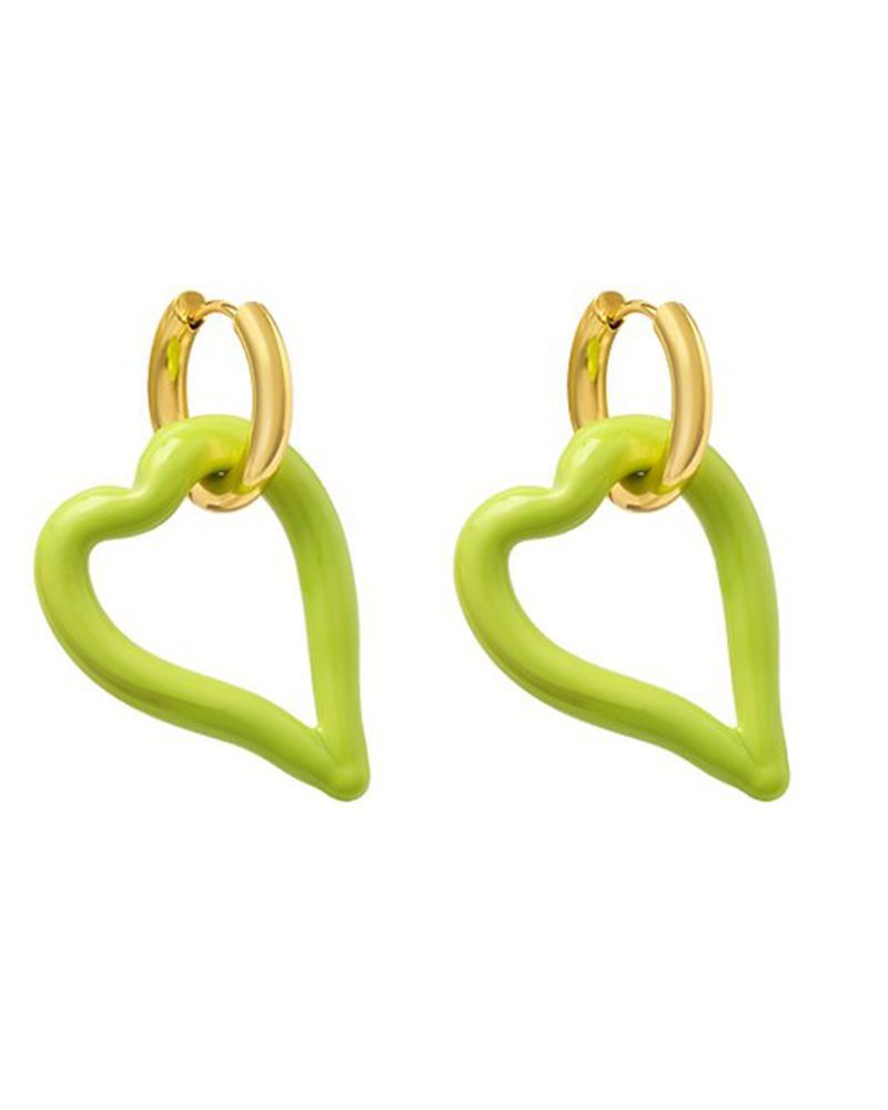 HEART OF GLASS Summer Edition Heart earrings    
