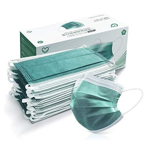 Disposable Face Masks (50 Pack, 4-Ply)