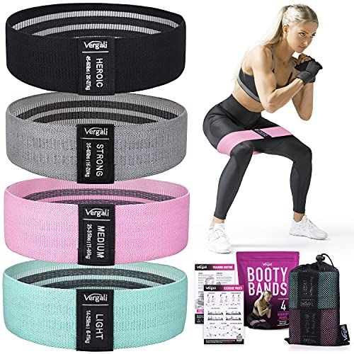 WOOSL Resistance Bands Exercise Bands for Legs and Butt Hip Bands Wide Booty Bands Workout Bands Sports Fitness Bands Stretch Resistance Loops Band Anti Slip Elastic 