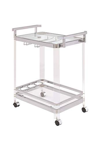 Clear Acrylic Serving Cart