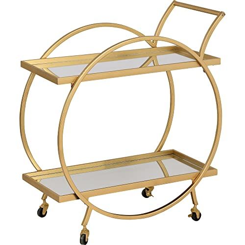Odessa Gold Circle Bar Cart