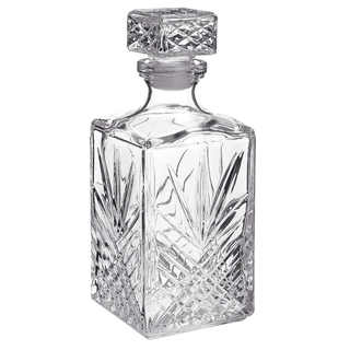 Crystal Decanter with Starburst Detail