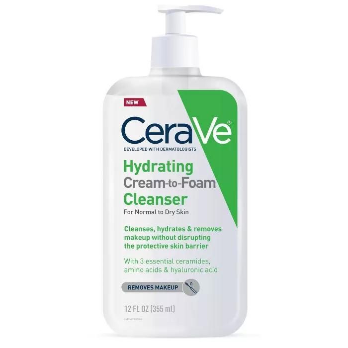 CeraVe Cream-to-Foam Facial Cleanser 