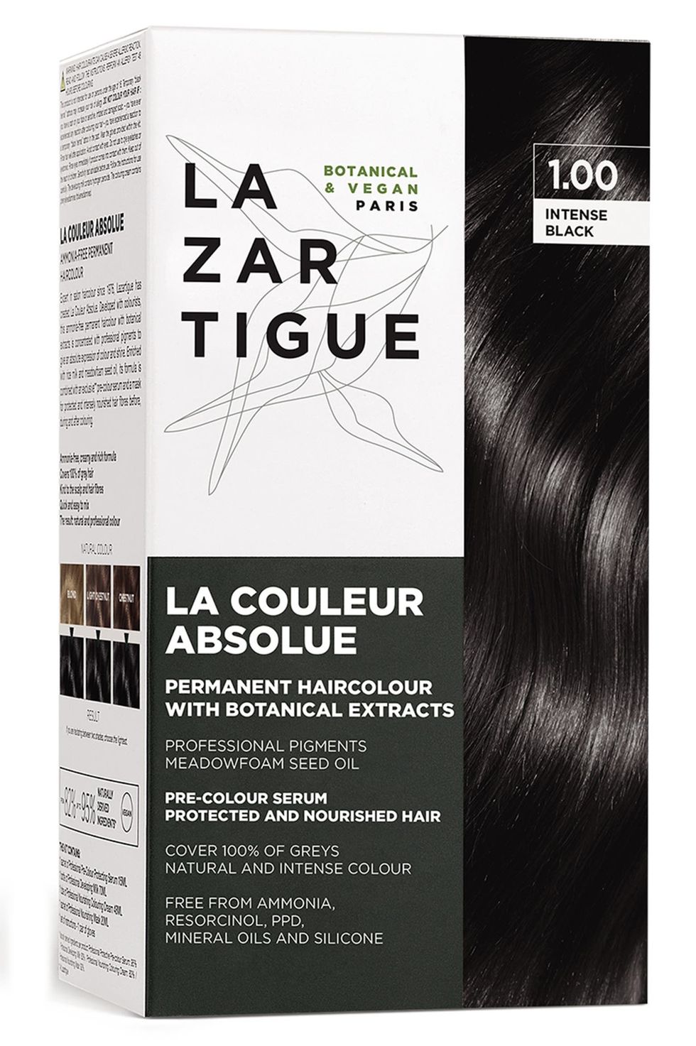 La Couleur Absolue Permanent Hair Color Kit in Intense Black