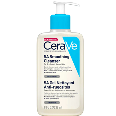 CeraVe SA Smoothing Cleanser with Salicylic Acid for Dry, Rough & Bumpy Skin 236ml