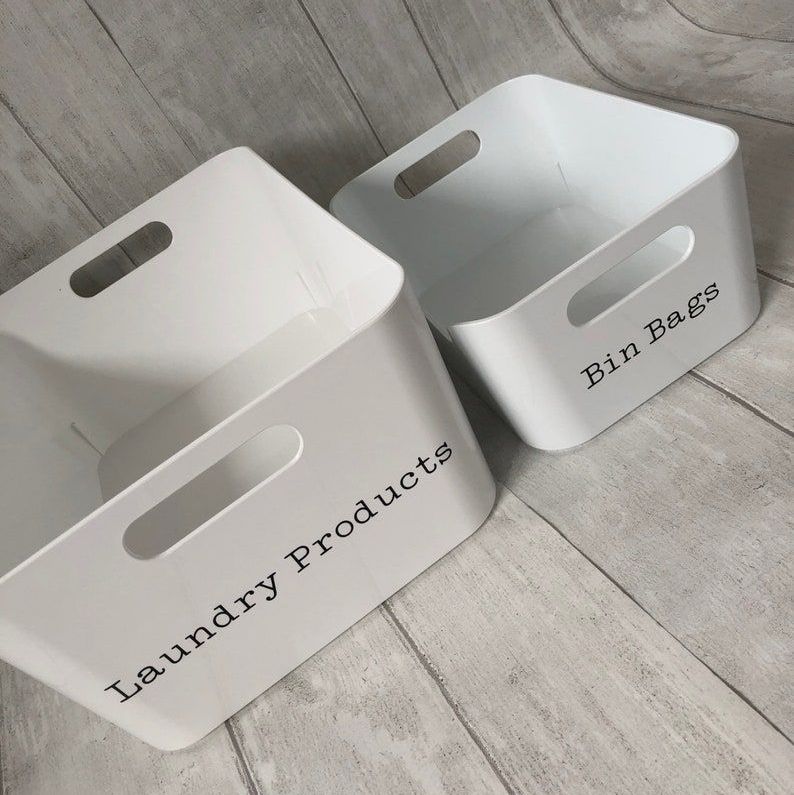 Personalised White Plastic Boxes 