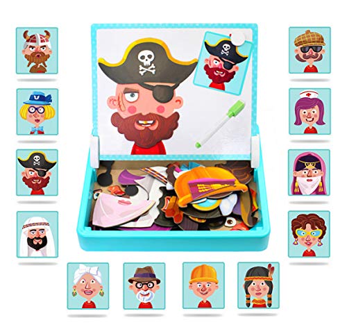 Magnetic Puzzles Face Dress Up Travel Game