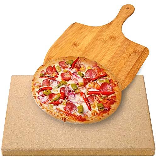 AUGOSTA Pizza Stone for Oven and Grill