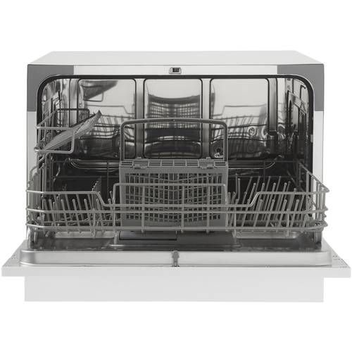 Portable Dishwasher Countertop, 7L Detachable Water Tank, 6 Programs,No  Hookup N
