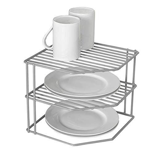 Masirs Kitchen Cabinet Organizer Set, Three Shelves, Two Under Shelf  Baskets, Additional Cabinet or Counter Storage Space to Organize your  Dishes