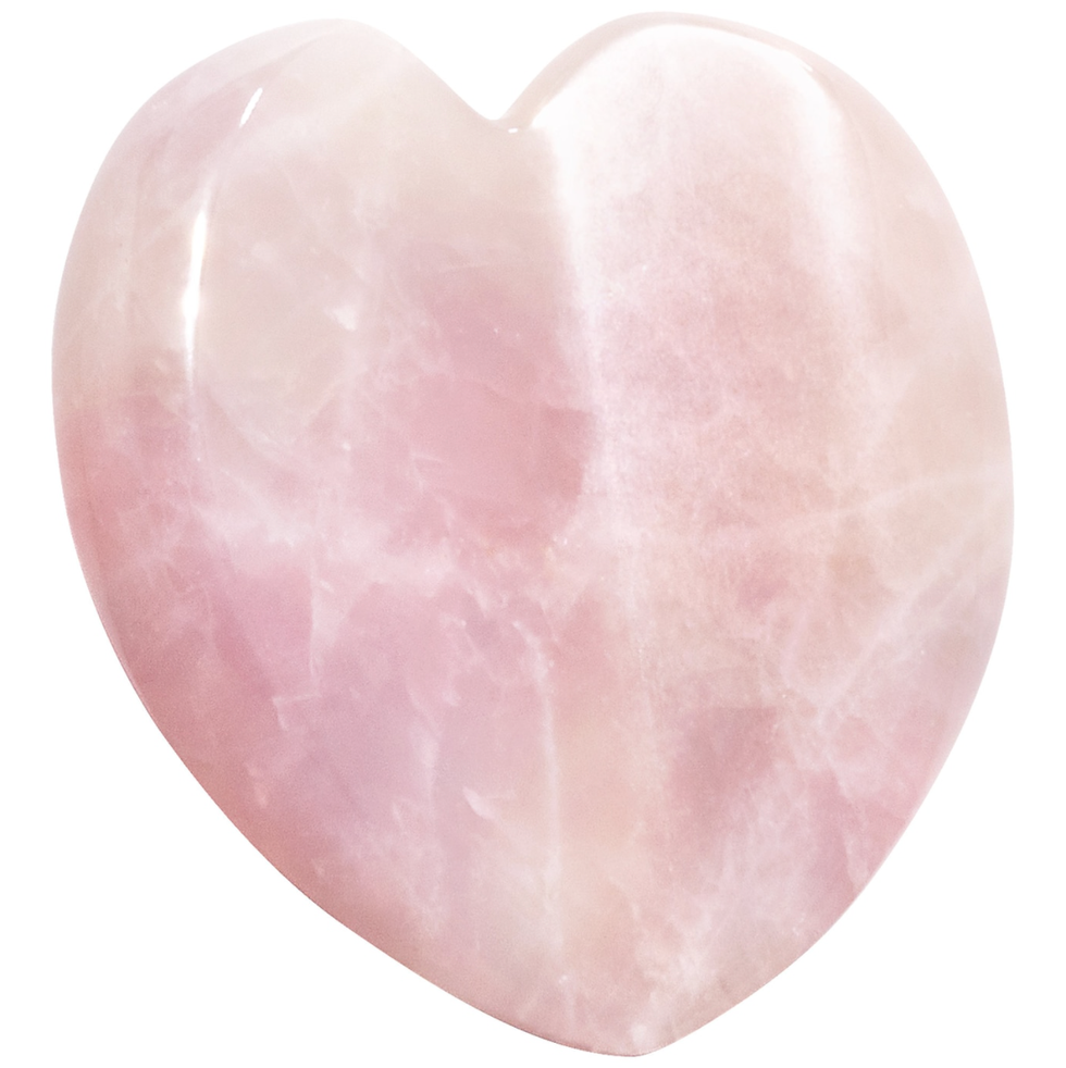 Rose Quartz Heart Facial Gua Sha
