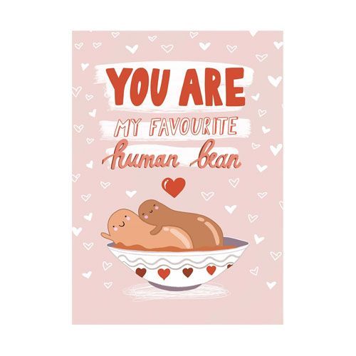 Favourite Human Bean Card
