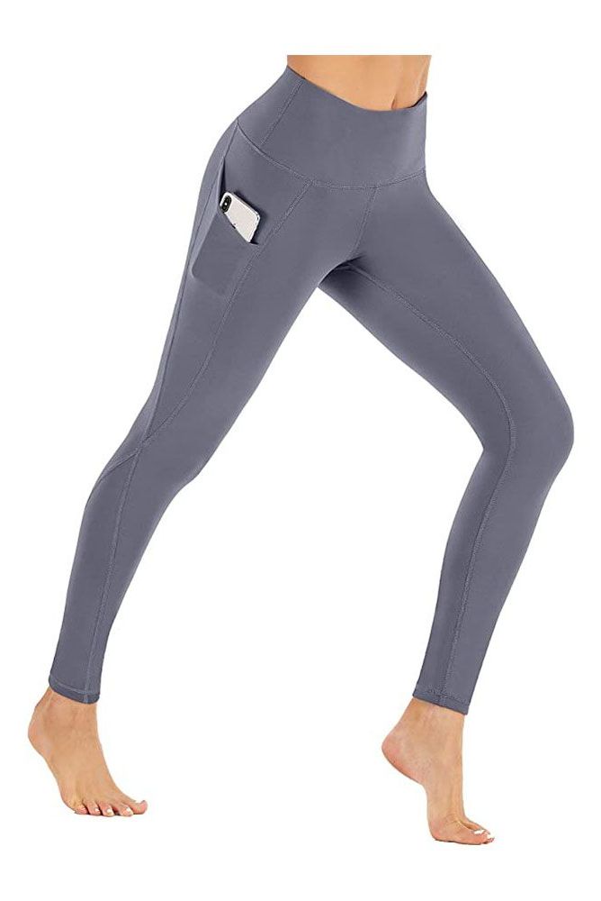 Ewedoos Womens High Waisted Fleece Lined Legging Yoga Pants Black Large New