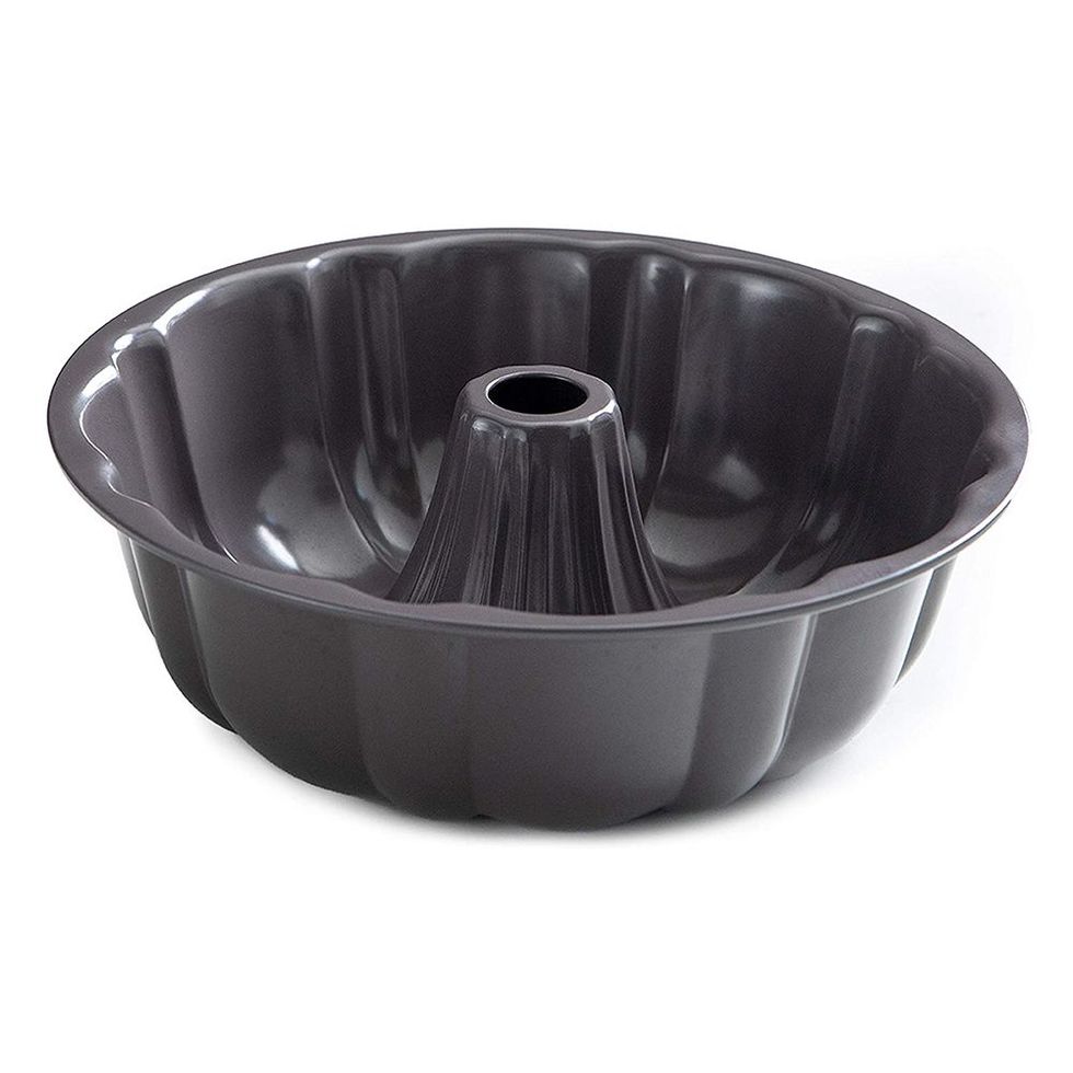 Cooking Light Heavy Duty Nonstick Bakeware Carbon Steel Fluted Tube Bundt  Pan with Quick Release Coating, Manufactured without PFOA, Dishwasher Safe