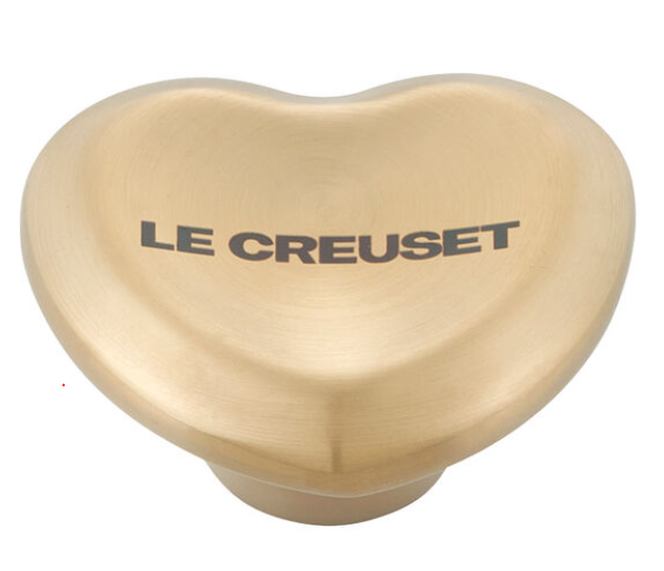 Le Creuset 8 oz. Mini Round Cocotte - Licorice w/ Gold Heart Knob